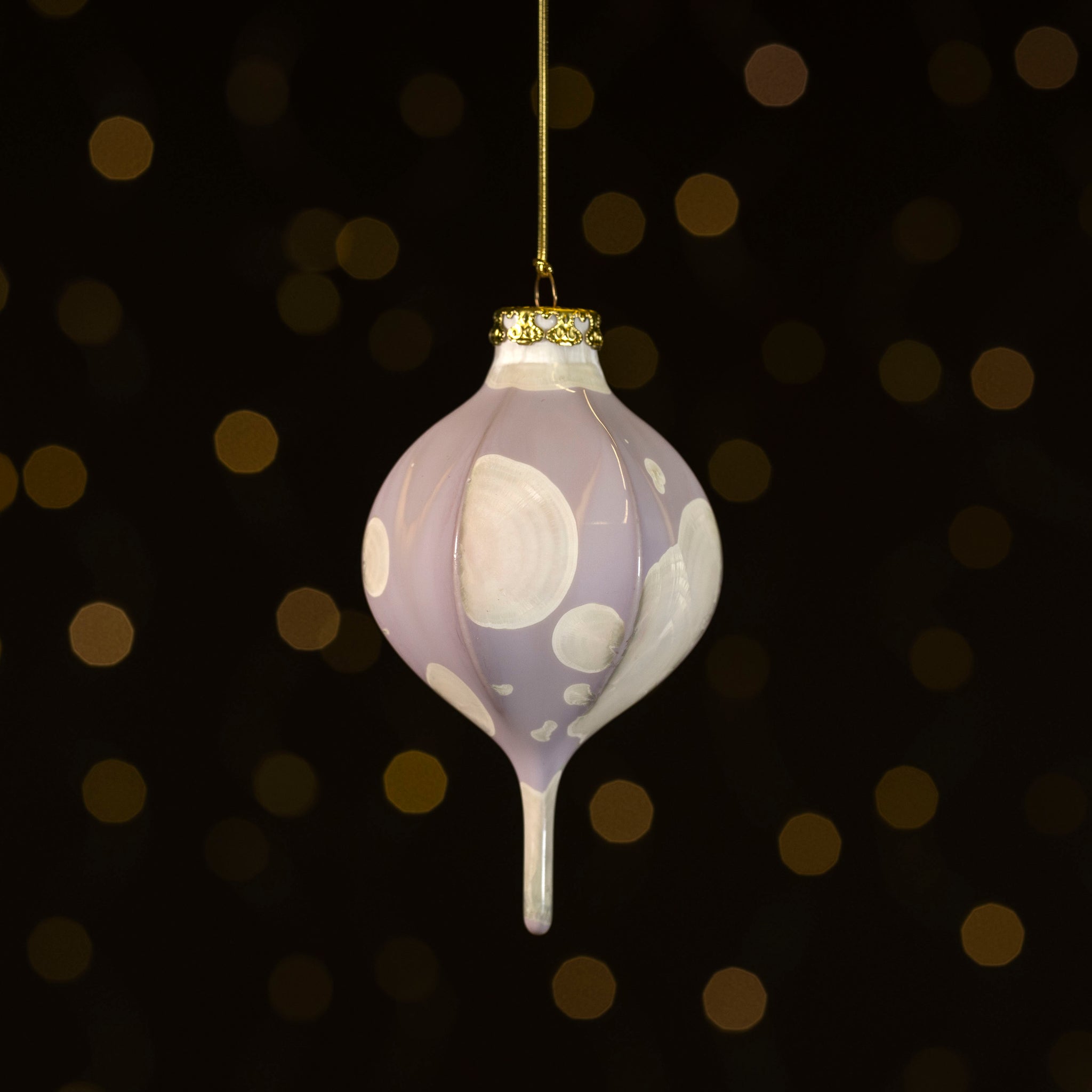 Mauve Crystalline Ornament