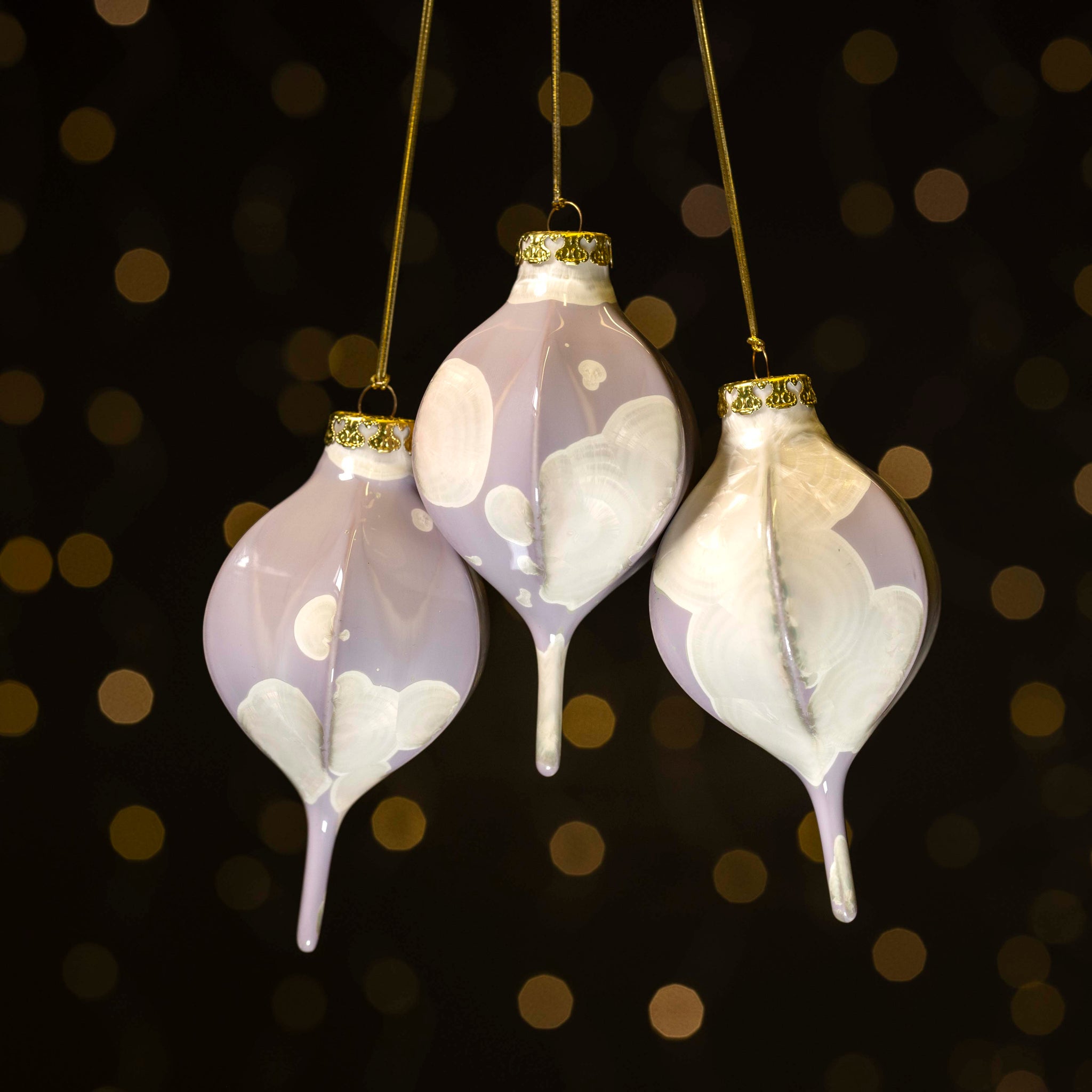 Mauve Crystalline Ornament